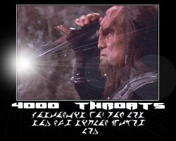 4000 Throats --- can be slit in one night by a running man.