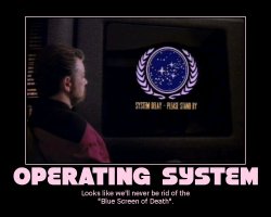 Operating System --- Looks like we'll never be rid of the 'Blue Screen of Death'.