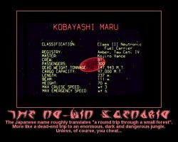 The No-Win Scenario --- The Japanese name roughly translates 'a round trip through a small forest'. More like a dead-end trip to an enormous, dark and dangerous jungle. Unless, of course, you cheat...