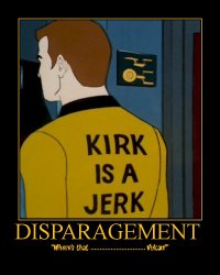 Disparagement --- 'Where's that ........................Vulcan!'