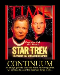 Continuum --- It's always good to know that future news magazines will continue to cover the important things in life...
